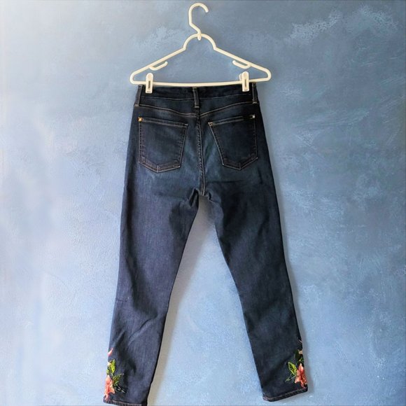 Jen7 by 7 For All Mankind Embroidered  Ankle Jeans - Picture 8 of 11